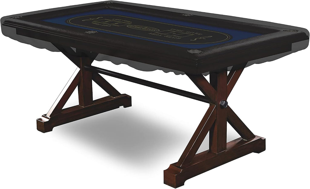 Covers & all Poker Table Cover 12 Oz Waterproof - 100% Weather Resistant Outdoor Game Table Cover with Elastic at 4 Sides (100' W x 48' D x 8' H Inches, Black)