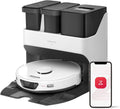 roborock S7 Max Ultra Robot Vacuum and Mop Combo, Auto Mop Drying, Auto Mop Washing, Self-Emptying, Self-Refilling, 5500Pa Suction, Reactive Tech Obstacle Avoidance, White (Renewed)