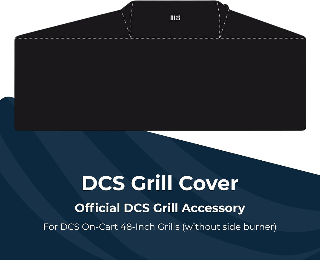 DCS Grill Cover for 48-Inch Series 9 On-Cart Gas Grill - Waterproof, UV Protection, Anti-Cold Crack Resistance for Extreme Weather, Vented Outdoor BBQ Cover for Grilling