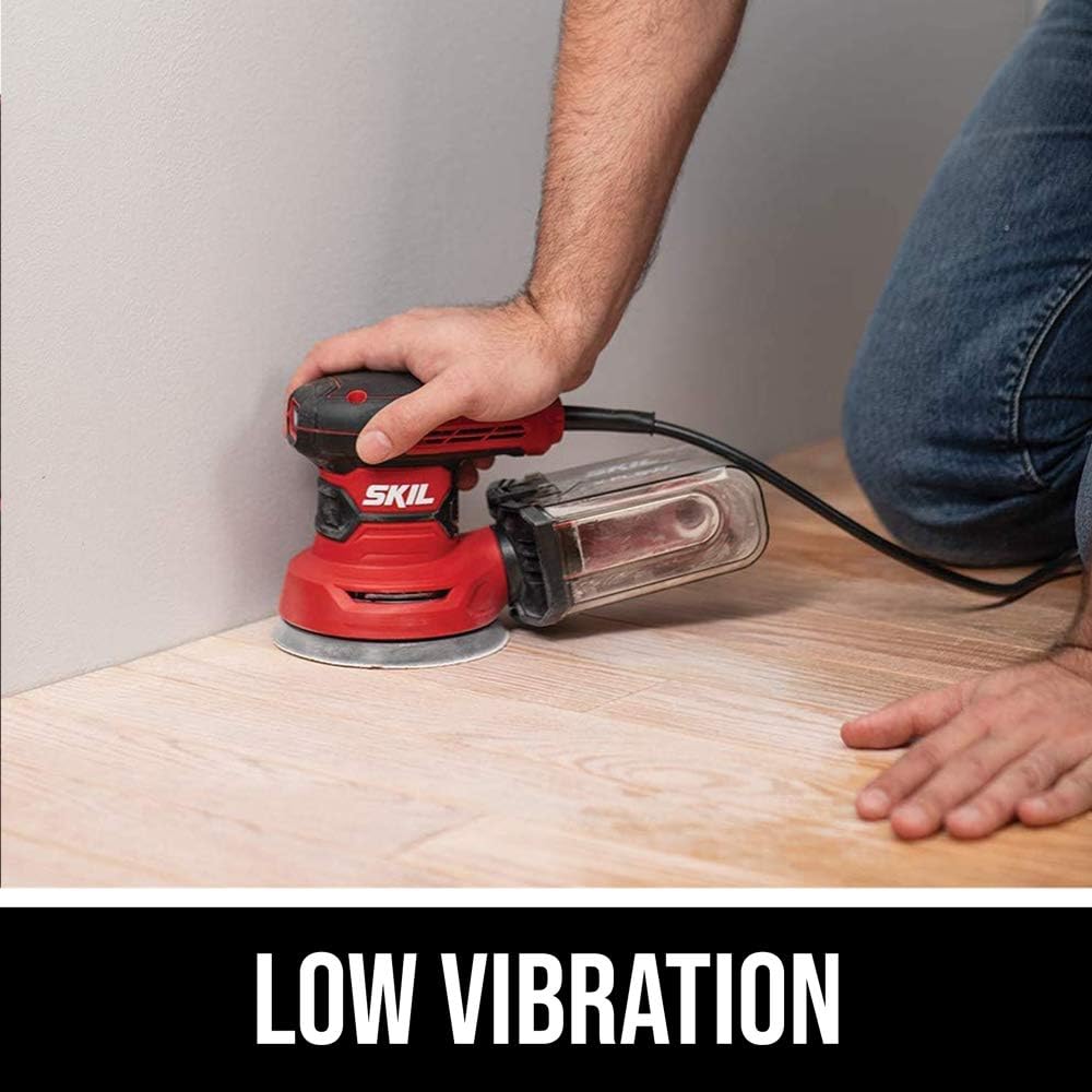 SKIL 5' Random Orbital Sander with Cyclonic Dust Box & 3pc Sanding Sheet - SR211601,Multicolor,(Pack of 4)