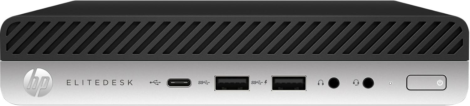 HP EliteDesk 800 G3 Mini Business Desktop (Intel Quad Core i5-7500T, 16GB DDR4 RAM, 256GB PCIe NVMe M.2 SSD) Type-C, DP, WiFi, Ethernet, USB Keyboard + Mouse, Windows 10 Pro