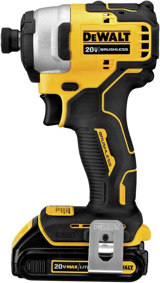DEWALT ATOMIC 20V MAX* Impact Driver, Cordless, Compact Kit, 2 Batteries, 1/4-Inch (DCF809C2)