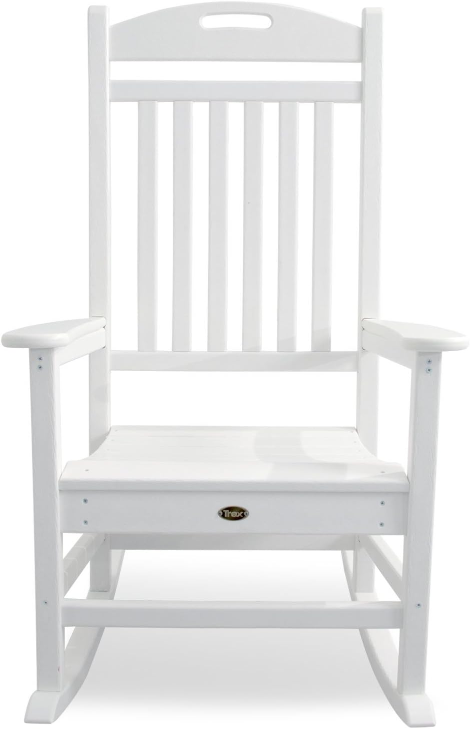 Trex Outdoor Furniture by Polywood Yacht Club Rocker Chair, Classic White (TXR100CW)