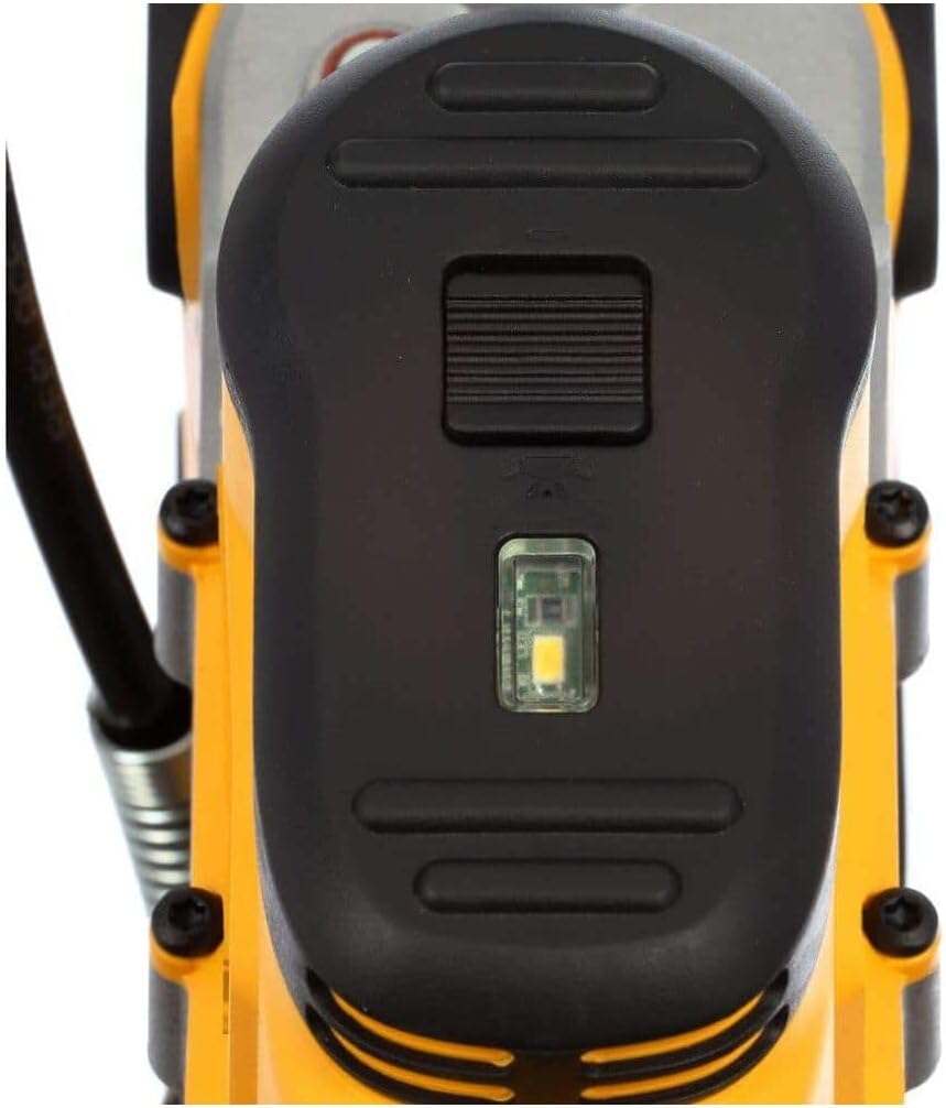 DEWALT Grease Gun Kit 20V MAX with 4.0Ah Battery and Charger, Cordless Grease Gun, LED Light, 42' Hose, 10,000 PSI, Variable Speed Triggers (DCGG571M1)