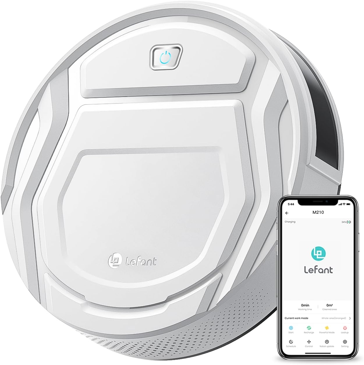 Lefant Robot Vacuums, 2200Pa Strong Suction, 120 Min Runtime