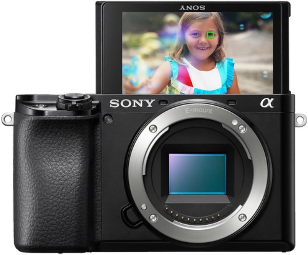 Sony Alpha a6100 Mirrorless Digital Camera Body Bundle with Sigma 18-50mm f/2.8 DC DN Contemporary Lens + 64GB Memory Card + UV Filter + Charger + Camera Bag + Cleaning Kit + Cloth (7 Items)