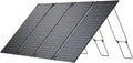 EF ECOFLOW 4PCS 125W Solar Panels, 500W Bifacial Rigid Modular Solar Panel Up to 25% Efficiency with IP68 Waterproof Rate, Adjustable Support and Solar Angle Guide for Camping, RVs & Home