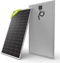 Newpowa 220W Monocrystalline Solar Panel 10BB Cell Solar Panel 220 Watt 12V High Efficiency Mono Module RV Marine Boat Off Grid