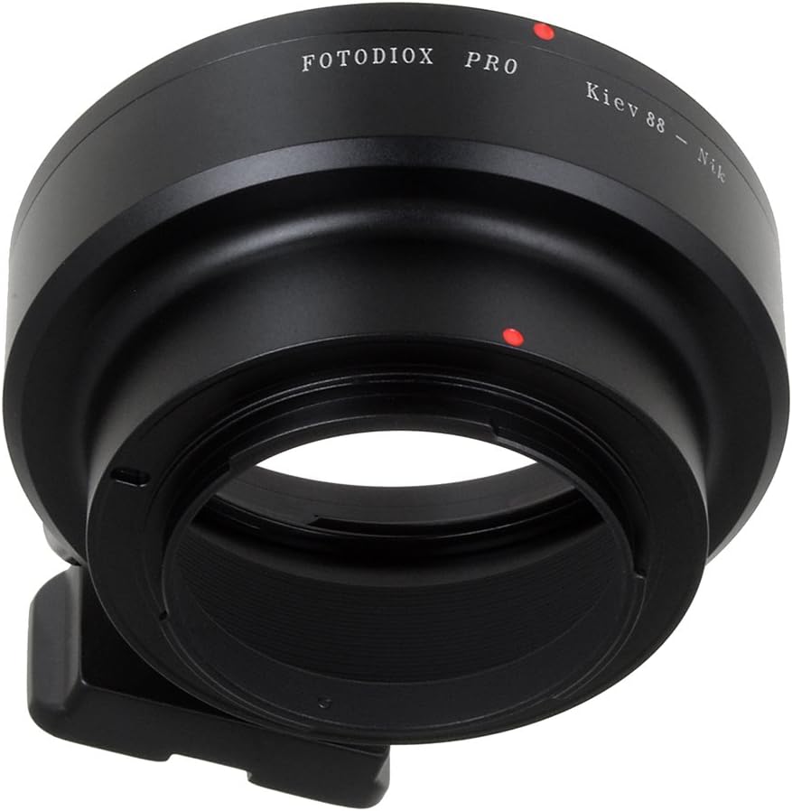 Fotodiox Pro Lens Mount Adapter - Kiev 88 Lens to Nikon F (FX, DX) Mount Camera System (Such as D7100, D800, D3 and More), (K88-NikF-Pro)