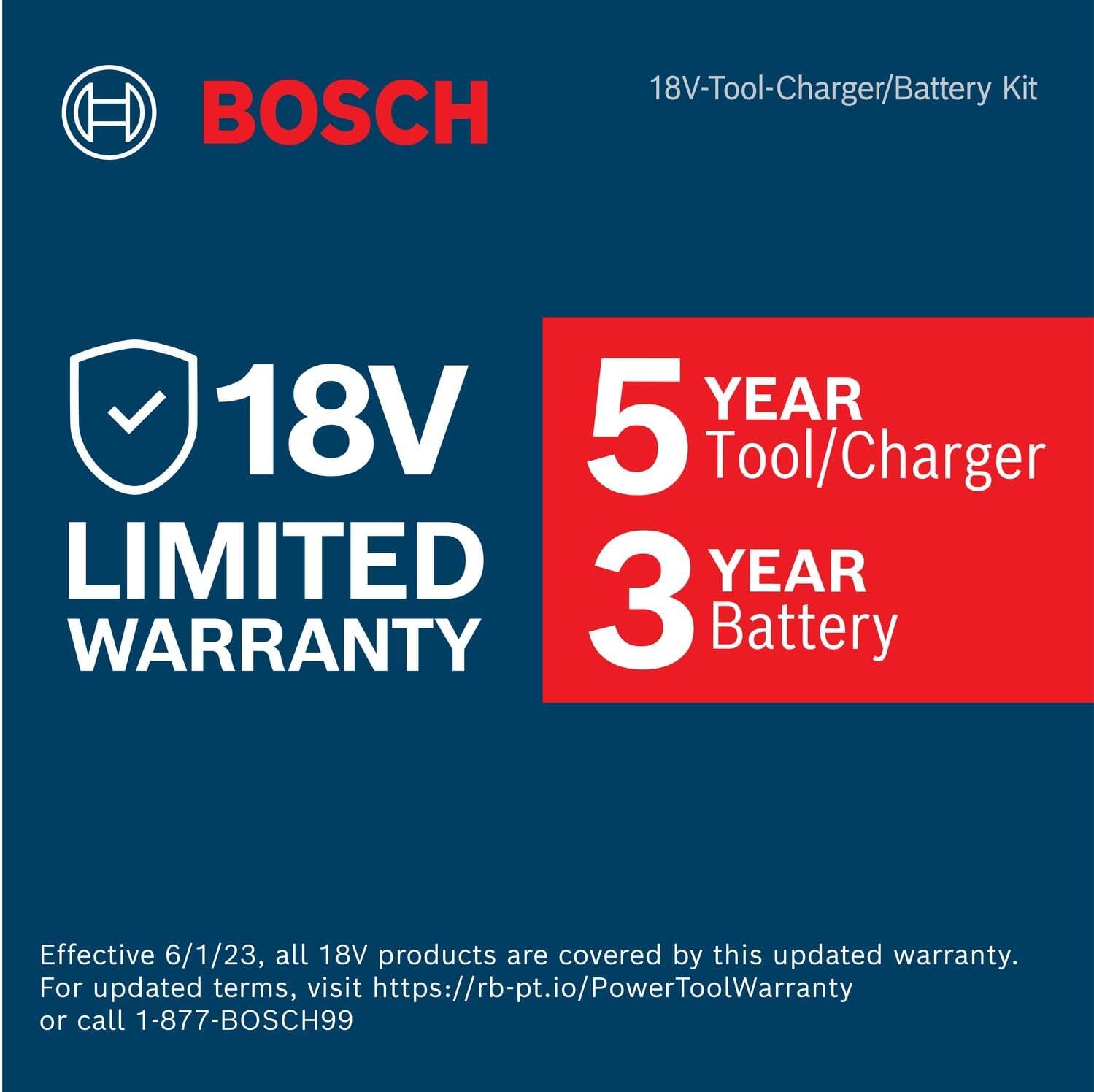 Bosch GBH18V-22K24 18V Brushless SDS-plus® Bulldog™ ¾ In. Rotary Hammer Kit with (2) CORE18V® 4 Ah Advanced Power Batteries