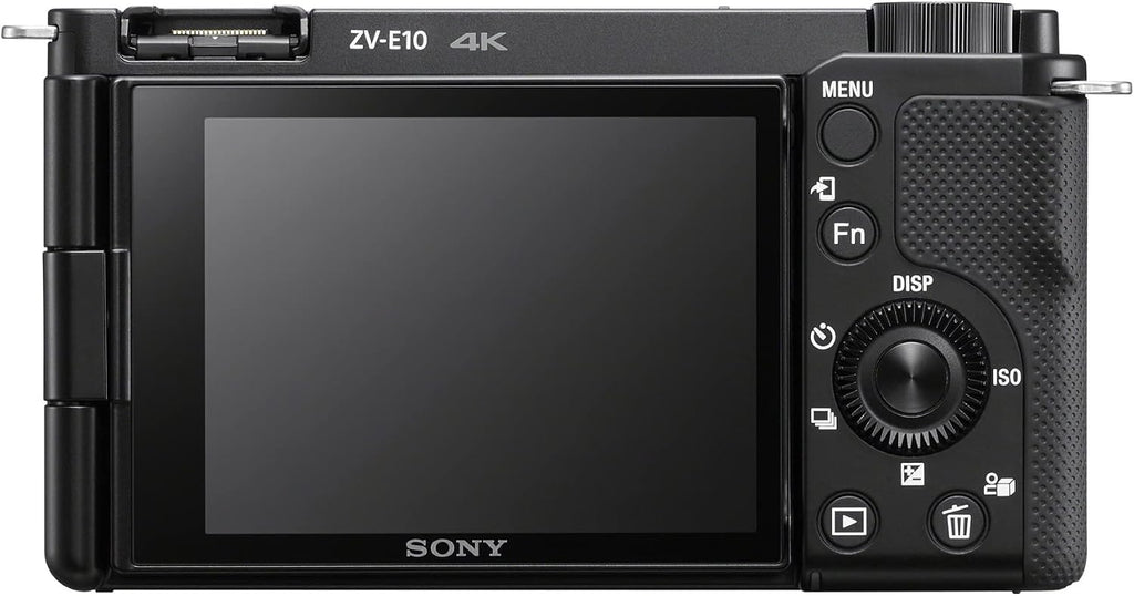 Sony Alpha ZV-E10 - APS-C Interchangeable Lens Mirrorless Vlog Camera Kit - Black
