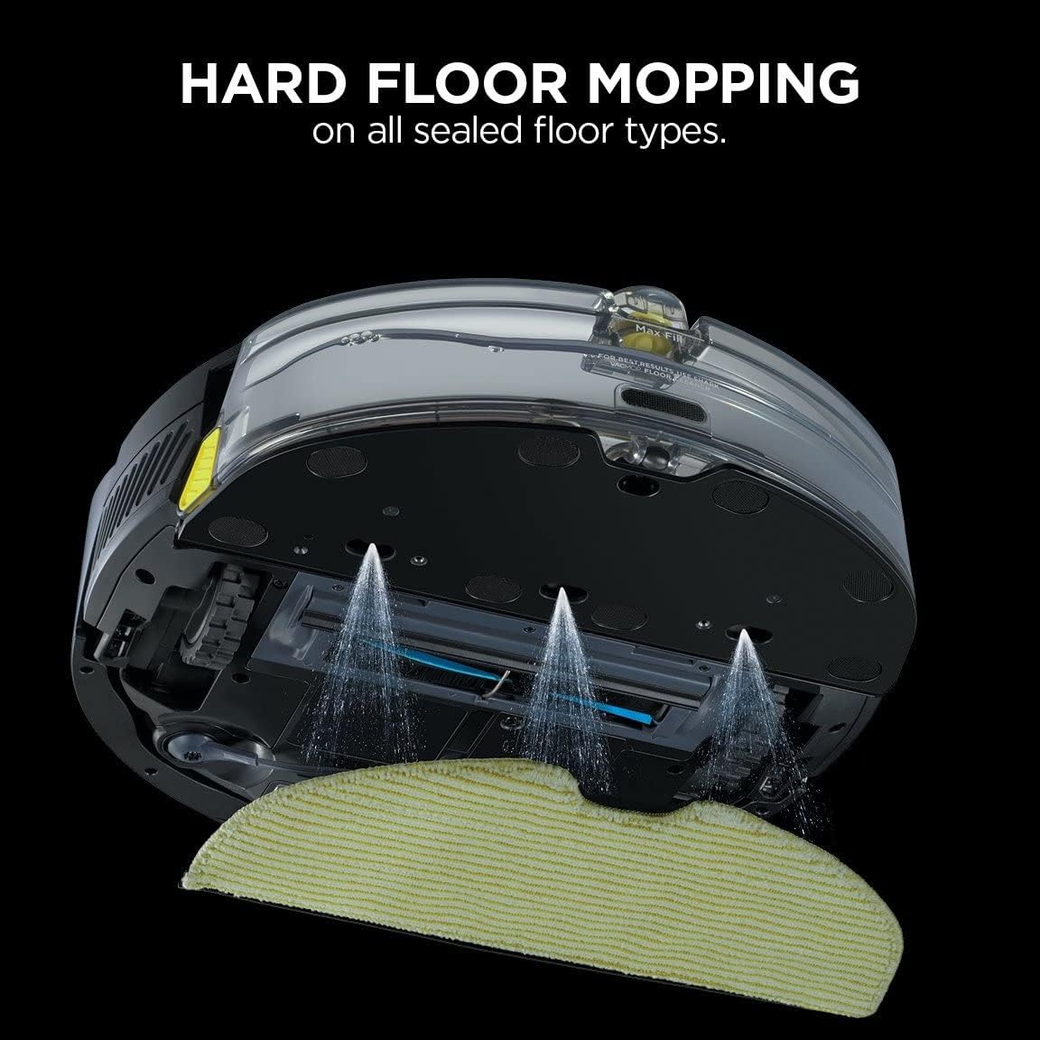 Shark RV2002WD AI Robot Vacuum & Mop with LiDAR Navigation, with Home Mapping, Perfect for Pets, WiFi, Compatible with Alexa, Black (Renewed)