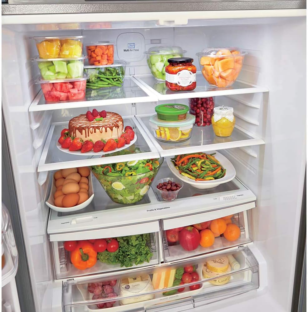 LG LFDS22520S - Refrigerator/Freezer - French Door Bottom Freezer with Water Dispenser - Stainless Steel