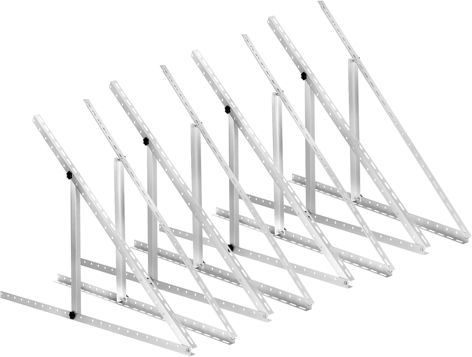 8 Pack 45inch Adjustable Solar Panel Tilt Mount Brackets with Foldable Tilt Legs for 45' Panels | 2400Pa Windproof Adjustable Brackets Kit for RV/Roof/Ground Fits EcoFlow/Jackery/Bouge RV
