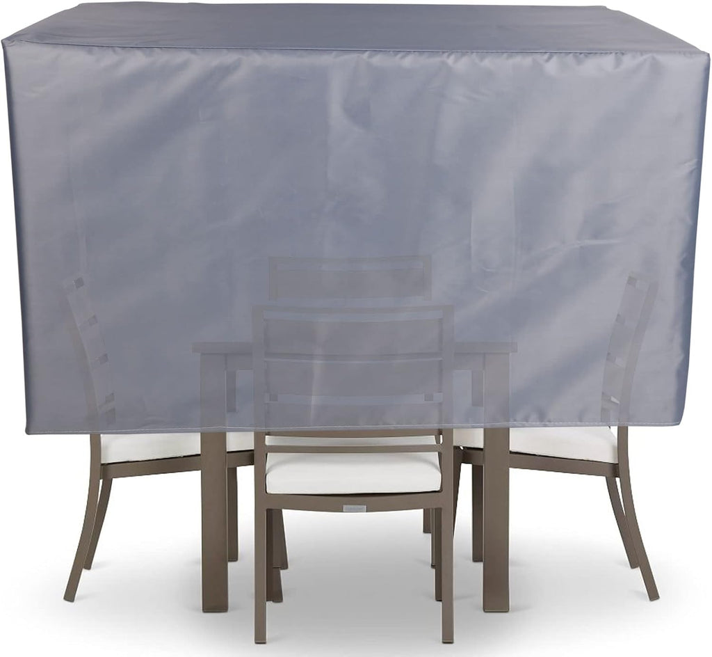 YSUEFIJO Garden Furniture Covers Waterproof Outdoor 138x102x28in Garden Table Cover Patio Furniture Cover Rectangle Square for Sofa Dining Table and Chairs 420d Oxford Fabric Grey with Storage Bag