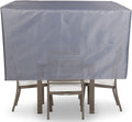 YSUEFIJO Garden Furniture Covers Waterproof Outdoor 126x87x28in Garden Table Cover Patio Furniture Cover Rectangle Square for Sofa Dining Table and Chairs 420d Oxford Fabric Grey with Storage Bag