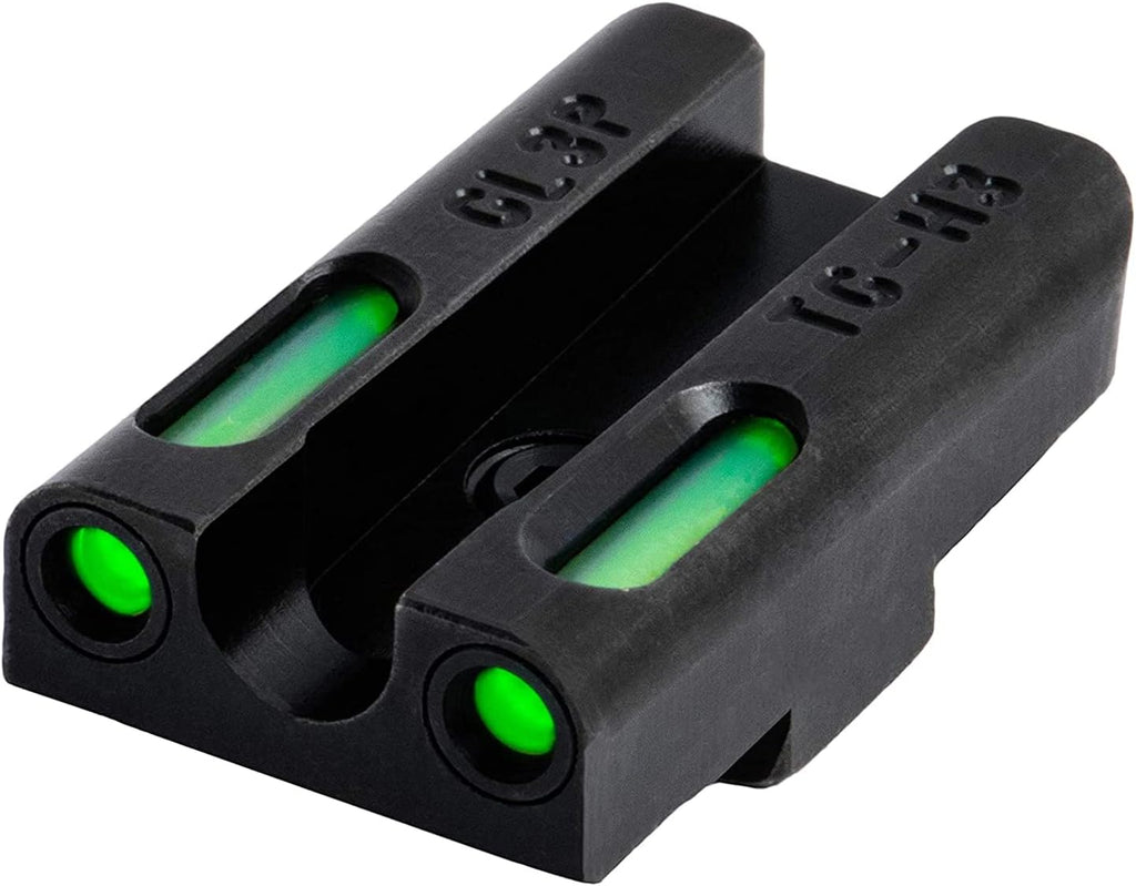 Truglo TFX PRO Handgun Sight, Glowing Shock Proof Tritium and Fiber Optic Night Sight for Handguns, Compact, Durable, and Snag Free Sight