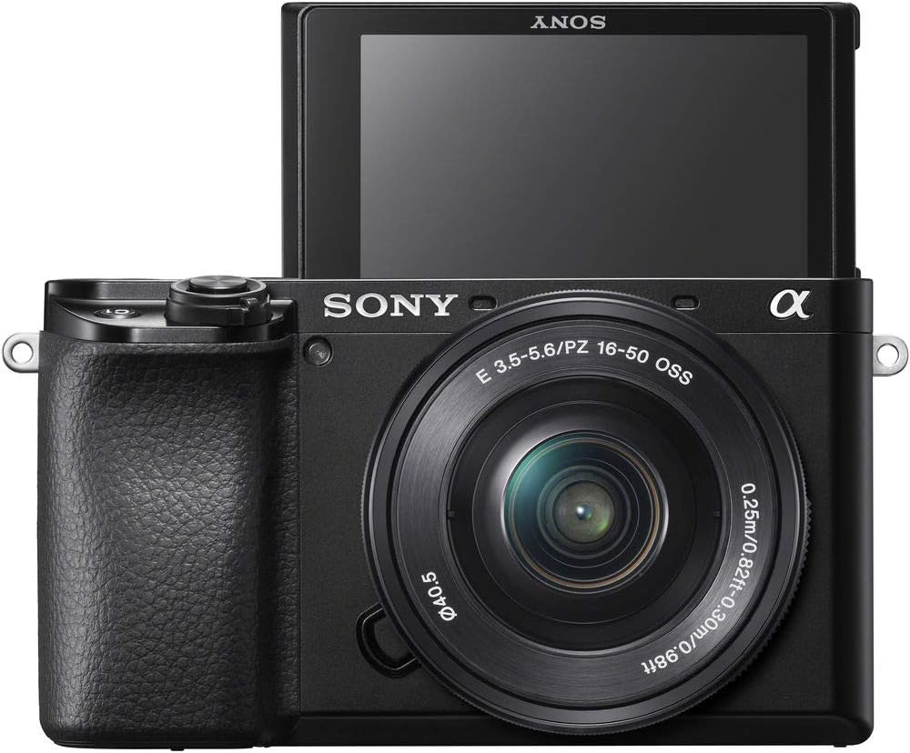 Sony Alpha A6100 Mirrorless Camera with 16-50mm Zoom Lens, Black (ILCE6100L/B)