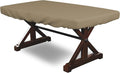 Covers & all Poker Table Cover 12 Oz Waterproof - 100% Weather Resistant Outdoor Game Table Cover with Elastic at 4 Sides (94' W x 44' D x 8' H Inches, Beige)