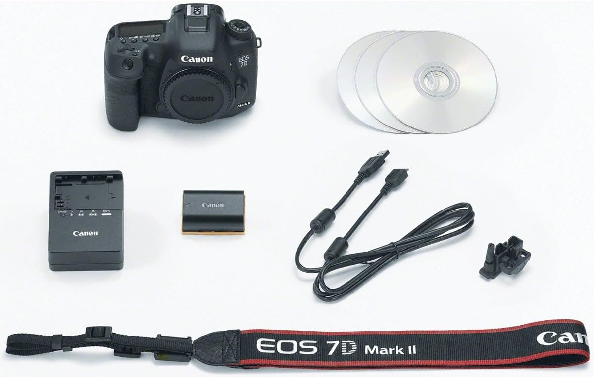 Canon EOS 7D Mark II 20.2MP HD 1080p DSLR Camera Body Only (Renewed)