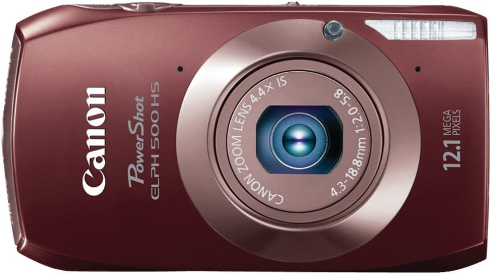 Canon PowerShot ELPH 500 HS 12.1 MP CMOS Digital Camera with Full HD Video and Ultra Wide Angle Lens (Brown)