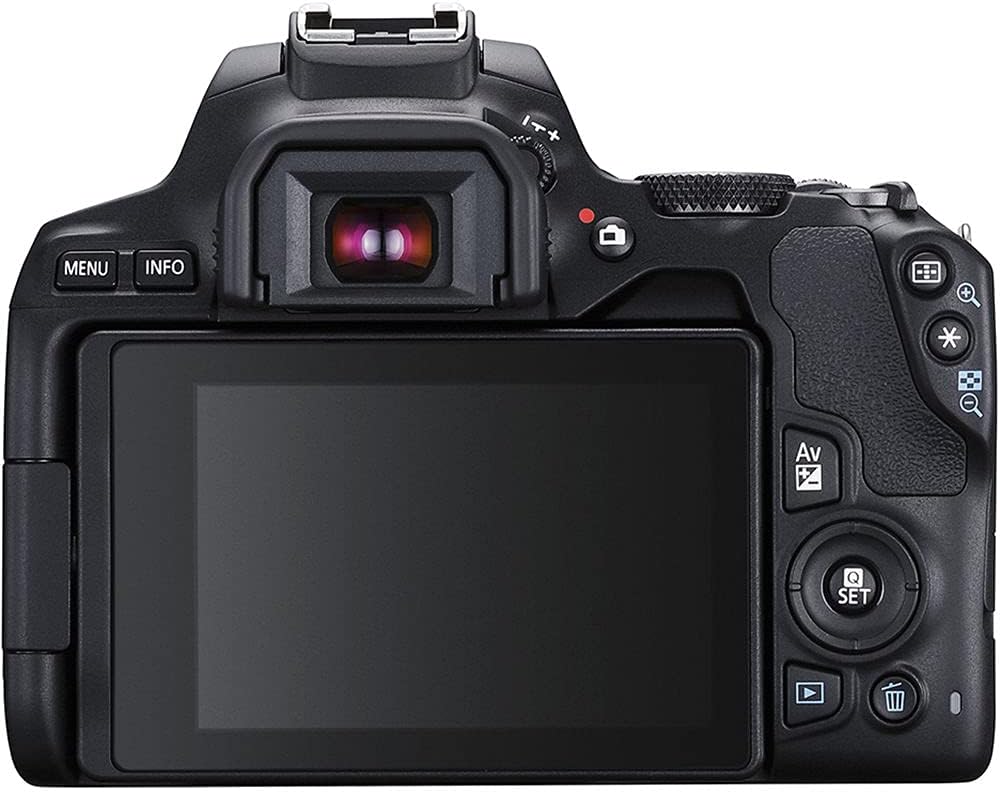 Canon EOS Rebel SL3 DSLR Camera with EF-S 18-55mm Lens Bundle: 3 Lens Kit, 64GB Memory, Wide Angle, Telephoto, Carrying Case, Flash + Pro Kit (Renewed)
