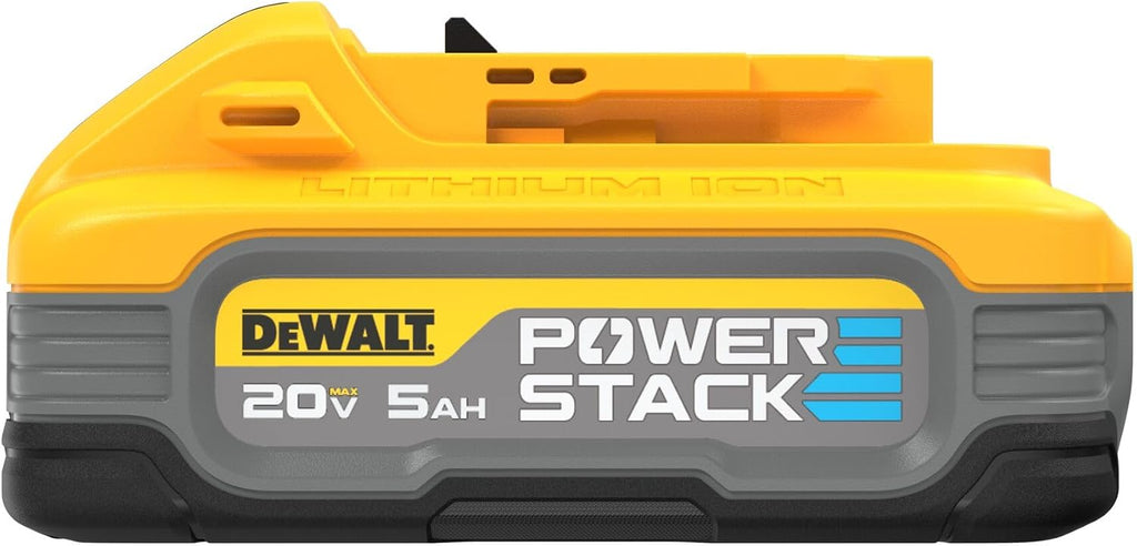 DEWALT Powerstack 20V MAX Battery Starter Kit, Rechargeable, 5Ah, Lithium Ion (DCBP520C)