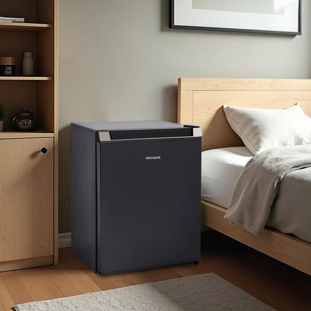 Frigidaire 1.6 cu ft Compact Mini Fridge, Perfect for Home or Office, Contemporary Series, Black, 1.6 cu ft