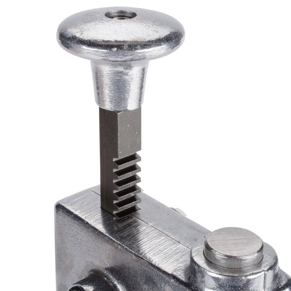 Nemco 55850 Manual Crank Type Heavy Duty Easy Citrus Juicer with Fasteners and Removable Strainer Cone and Easy-to-Grip Handle for Restaurant and Café | 7.5'W × 8.87'D × 19.25'H, Stainless Steel, NSF