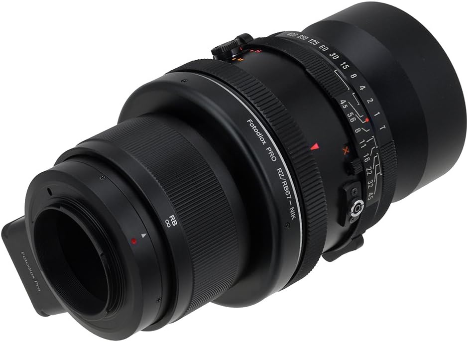 Fotodiox Pro Lens Mount Adapter Compatible Mamiya RB67 and RZ67 Lenses to Nikon F-Mount Cameras