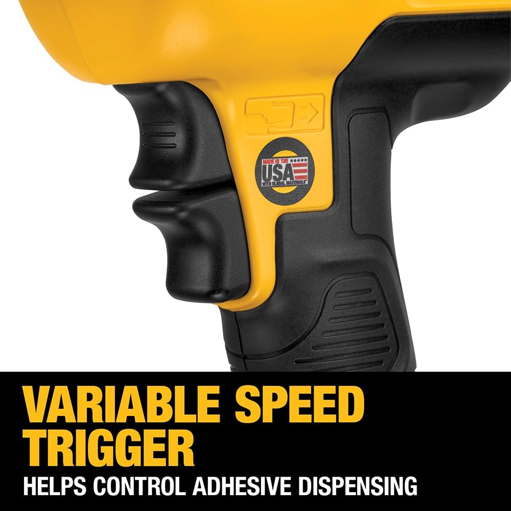 DEWALT 20V MAX Caulking Gun, Cordless, 10oz, Variable Speed Trigger, Interchangeable Canister Trays, Bare Tool Only (DCE560B)