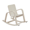 ECR4Kids Bentwood Reading Rocking Chair with Armrests, Montessori Furniture, White Wash