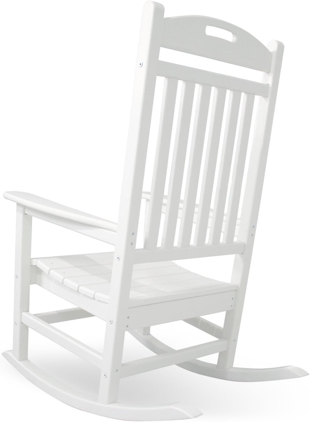 Trex Outdoor Furniture by Polywood Yacht Club Rocker Chair, Classic White (TXR100CW)
