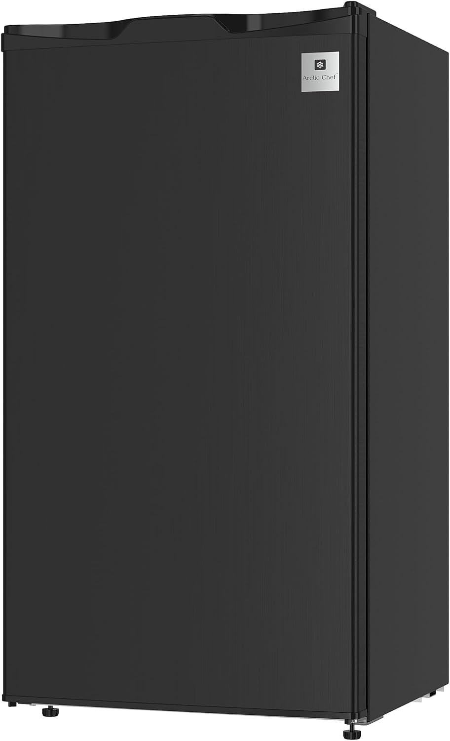 ARCTIC CHEF ACFR335, 3.2 Cu Ft Compact Design Mini Fridge with Freezer, Stainless, Black SS
