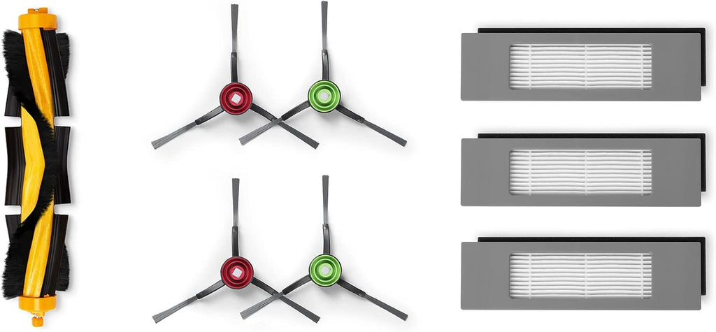 ECOVACS Deebot Accessory Pack (Replacement Brushes and Filters) for Model OZMO 920/950/T5/T8/T8 AIVI/ N7 N8 Pro+, New, White