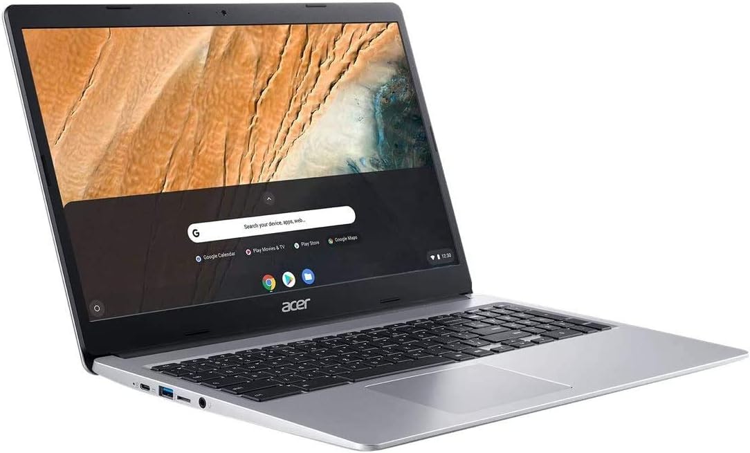 Acer Chromebook 315 Laptop Computer/ 15.6' Screen for Business Student/Intel Celeron N4000 up to 2.6GHz/ 4GB DDR4/ 32GB eMMC/AC WiFi/Work from Home/Silver/Chrome OS (Renewed)