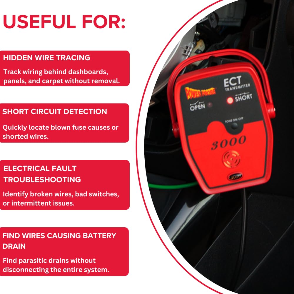 Power Probe ECT3000 Circuit Tracer for Shorts and Opens (Tool Only)