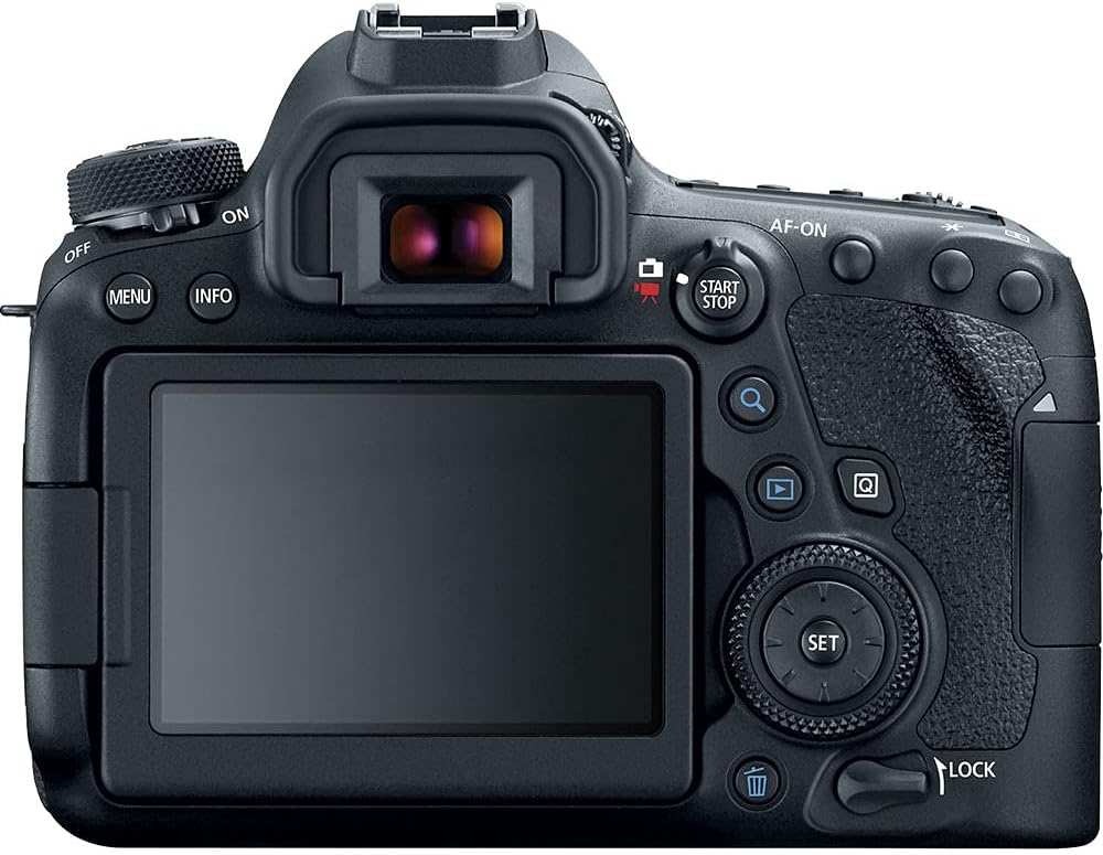 Canon EOS 6D Mark II DSLR Camera (Body Only) (1897C002) + 64GB Memory Card + Case + Photo Software + LPE6 Battery + Card Reader + Flex Tripod + HDMI Cable + Hand Strap + More