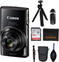 Canon PowerShot ELPH 360 HS 20.2 MP Digital Camera w/Sunshine Photo Deluxe Bundle (Renewed)