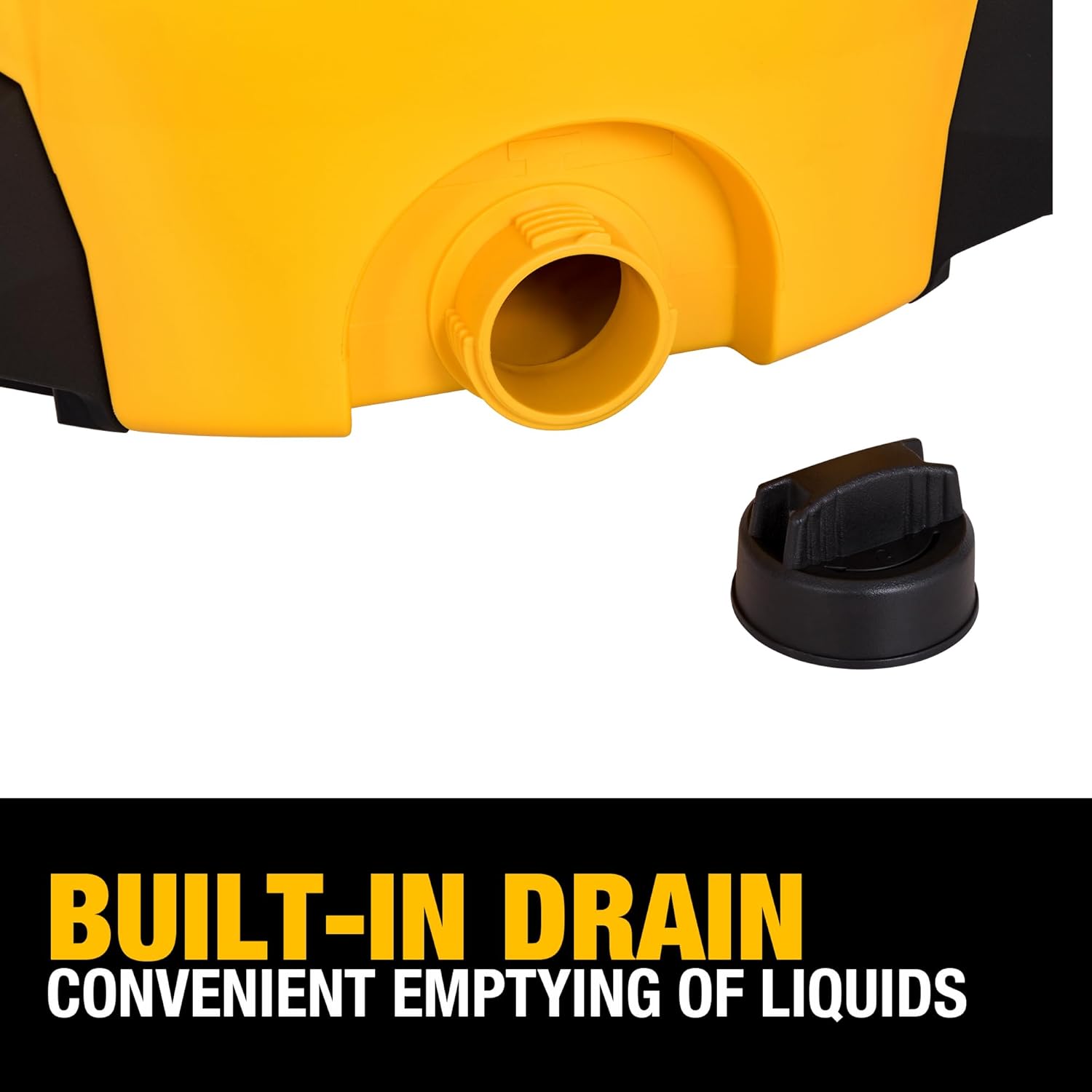DEWALT 12 Gallon STEALTHSONIC Ultra Quiet Poly Wet Dry Vacuum, DXV12P-QTA Powerful Suction Noise Reduction Vac, 5.5 Peak HP Shop Vacuum for Jobsite/Workshop, Reduce Motor Noise, Yellow