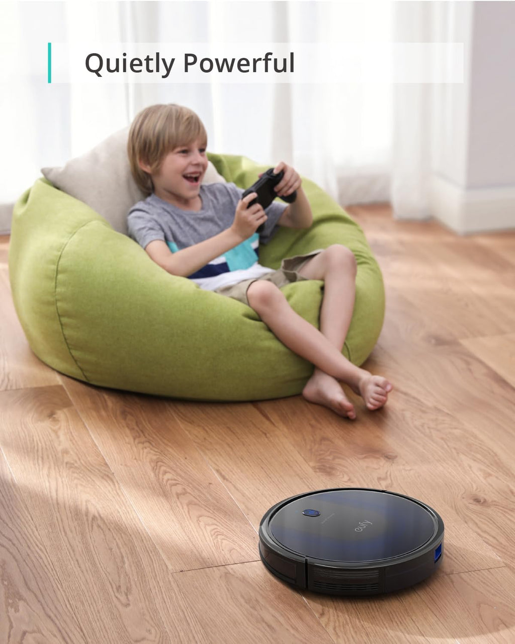 eufy Certified Like-New BoostIQ RoboVac 11S MAX Robot Vacuum Cleaner, Super-Thin, Powerful Suction, Quiet, Self-Charging, Cleans Hard Floors to Medium-Pile Carpets, Black (Renewed)