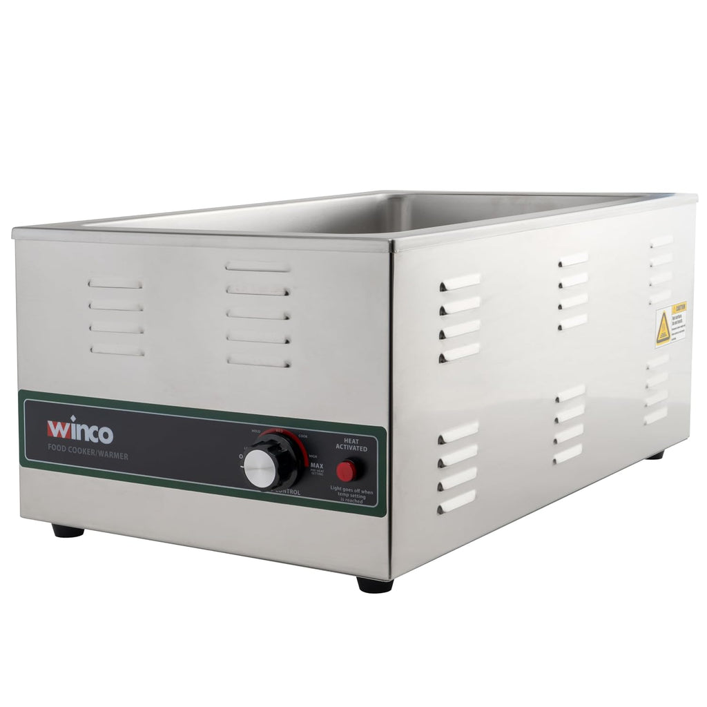 Winco FW-S600 Electric Food Cooker/Warmer, 1500-watt,Stainless Steel,Medium