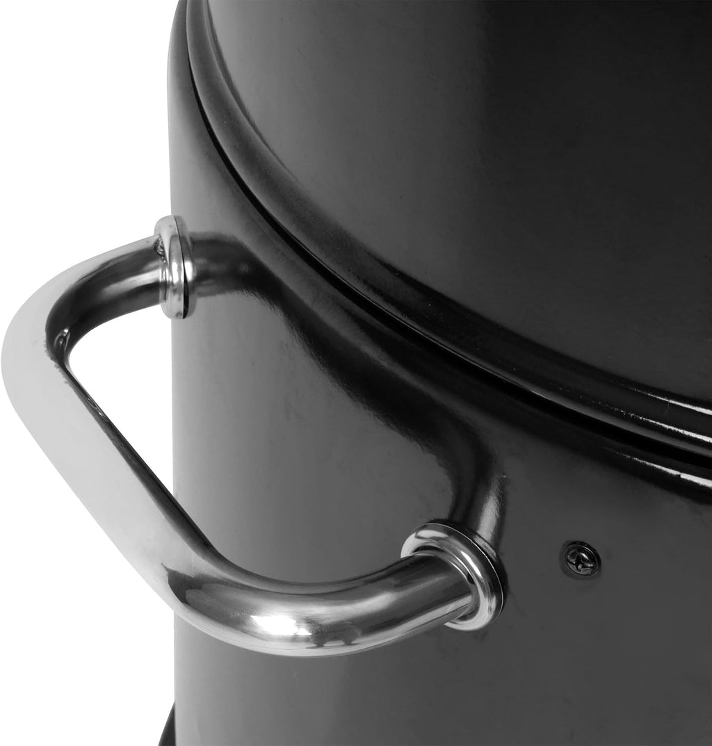 Grill Boss 4 Tier Vertical Freestanding Charcoal Smoker Portable BBQ Grill with Temperature Gauge for Outdoors, 564 Square Inch Cooking Area, Black