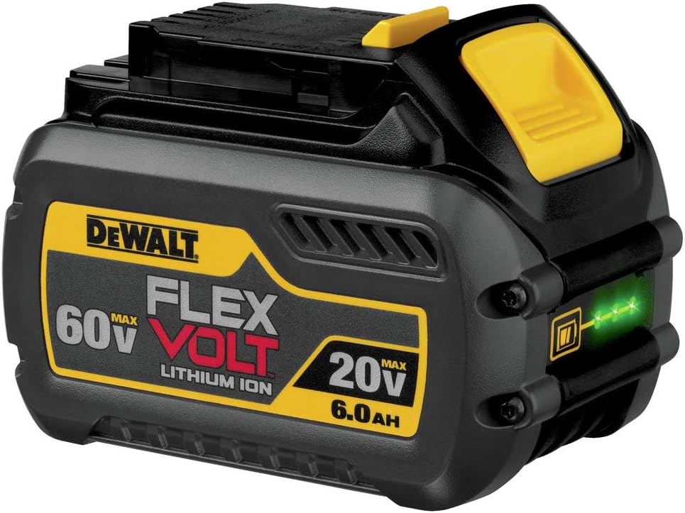 DEWALT FLEXVOLT 20V/60V MAX Lithium Ion Battery, 6.0-Ah (DCB606)