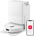 roborock Qrevo Plus Robot Vacuum and Mop with FlexiArm Design Edge Mopping, Self-Emptying, Auto Mop Washing & Drying, 7,000 Pa Suction, White (Renewed)