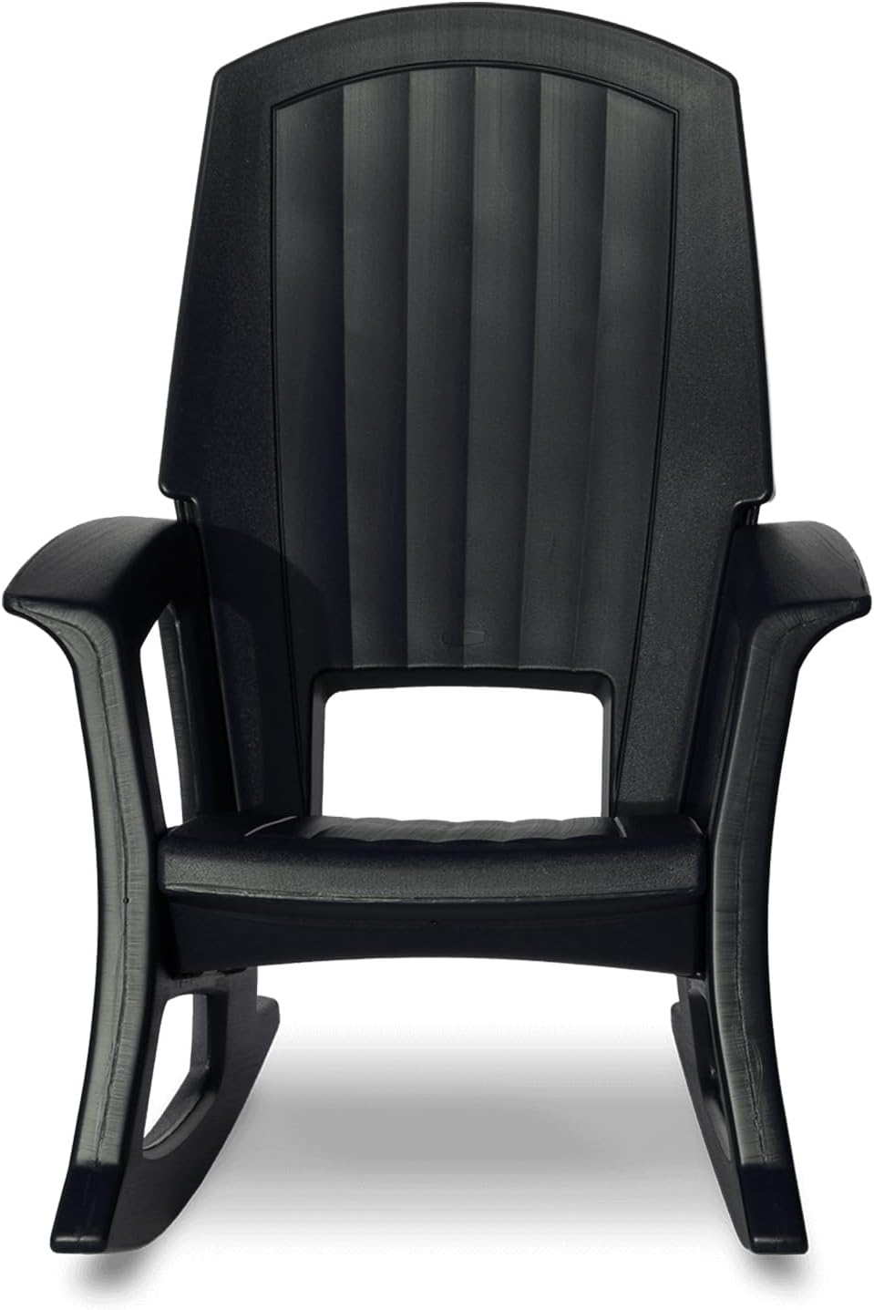 Semco Rockaway Heavy Duty All-Weather Outdoor Rocking Chair Plastics - Black