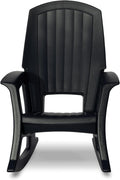 Semco Rockaway Heavy Duty All-Weather Outdoor Rocking Chair Plastics - Black