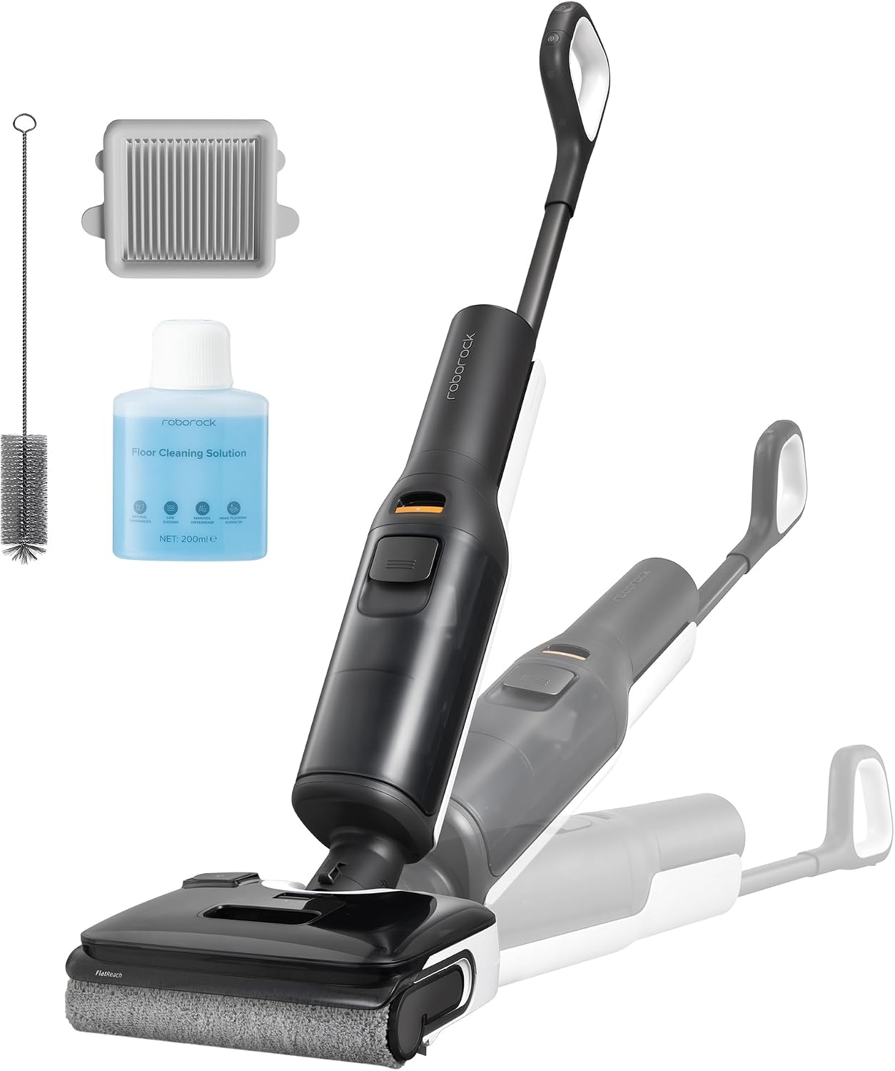 roborock F25 LT Wet Dry Vacuum Cleaner and Mop, 20000Pa Cordless Vacuum Mop Combo, 194°F High Temperature Self Cleaning & Hot Air Flash Drying, 180° Lie-Flat Hard Floor Cleaner, Edge to Edge Cleaning