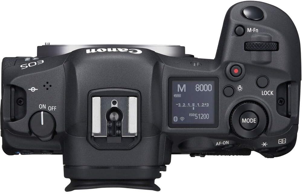 Canon EOS R5 Mirrorless Digital Camera (Body Only) (4147C002) + 2 x 64GB Memory Card + Case + Corel Software + 3 x LPE6 Battery + External Charger + Card Reader + Light + HDMI Cable + More