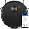 ECOVACS ROBOTICS - DEEBOT T8 AIVI Vacuum & Mop Robot with Advanced Laser Mapping and AI Object Recognition & Avoidance - Black(Renewed)